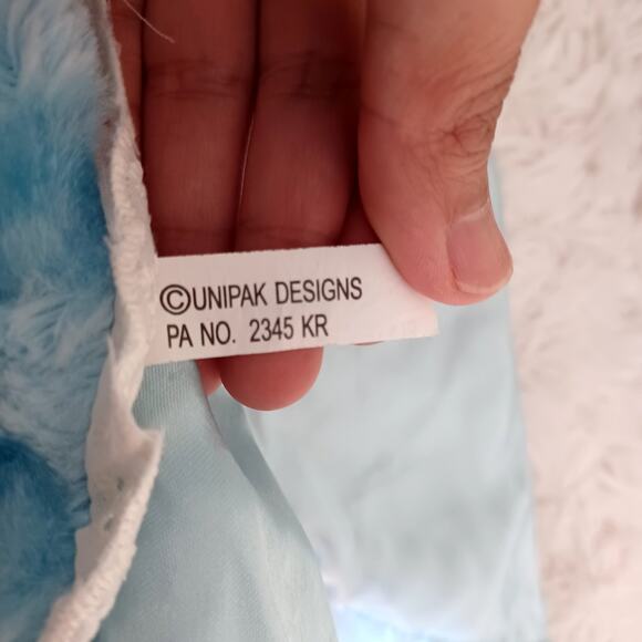 Unipak Designs Bear Lovey Security Blanket Blue - Picture 3 of 4